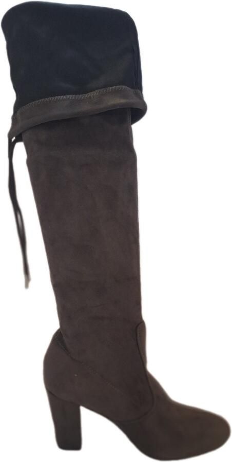 KAYLA OVERKNEE LAARS-OLDGREY-SUEDELOOK-38 HAK
