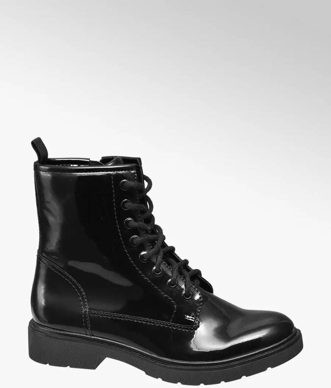 Kayla Shoekueen Dames Enkellaarzen Zwart
