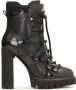 Kazar Avant-garde Booties met Decoratieve Vetersluiting Black Dames - Thumbnail 1
