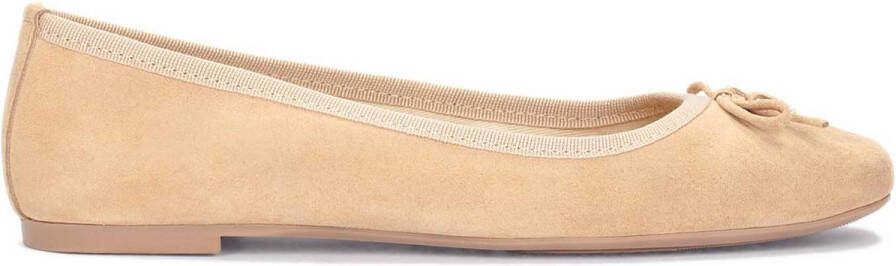 Kazar Beige ballerinas with square toes