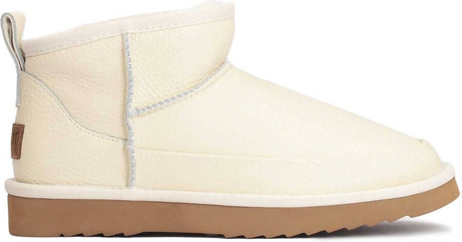 Kazar Beige dames snowboots van nerfleder