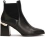 Kazar Black boots with a wide decorated heel - Thumbnail 2