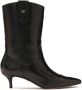 Kazar Zwarte laarzen met afgeronde bovenkant in cowboy-stijl Black Dames - Thumbnail 1
