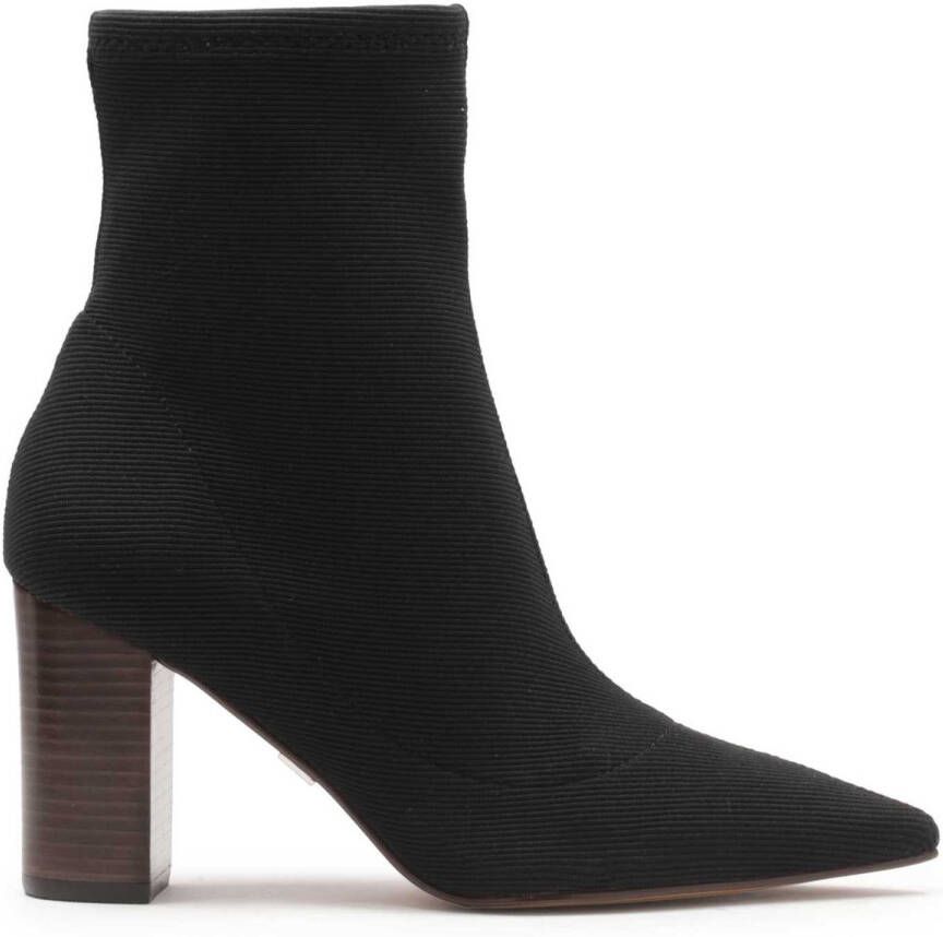 Kazar Black boots with slip-on elastic upper