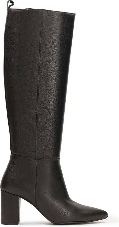 Kazar Zwarte laarzen met slip-on bovenwerk Black Dames