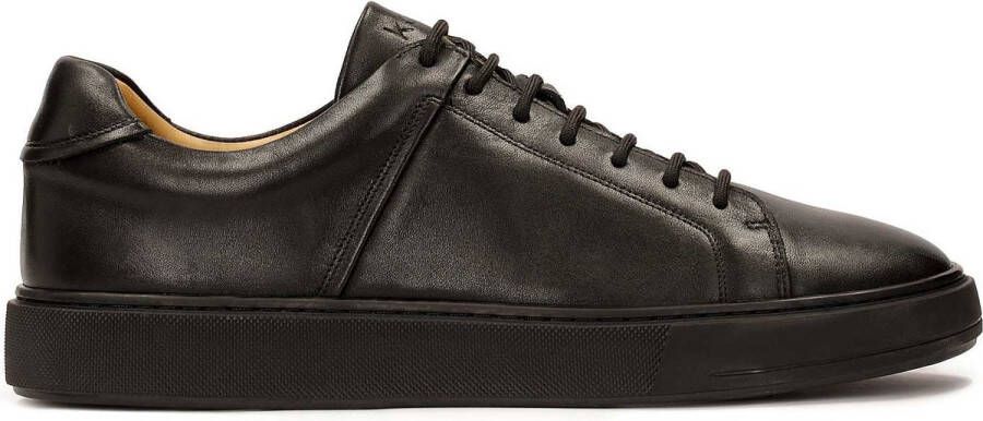 Kazar Black casual leather sneakers