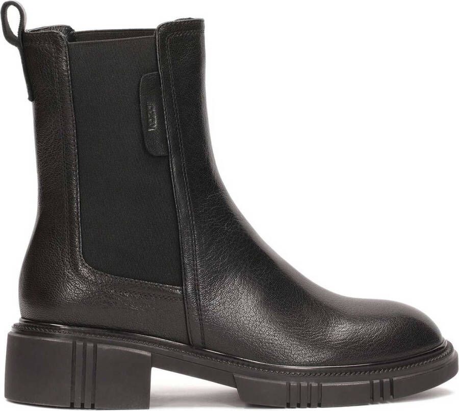 Kazar Zwarte chelsea-laarzen met patroon zool Black Dames
