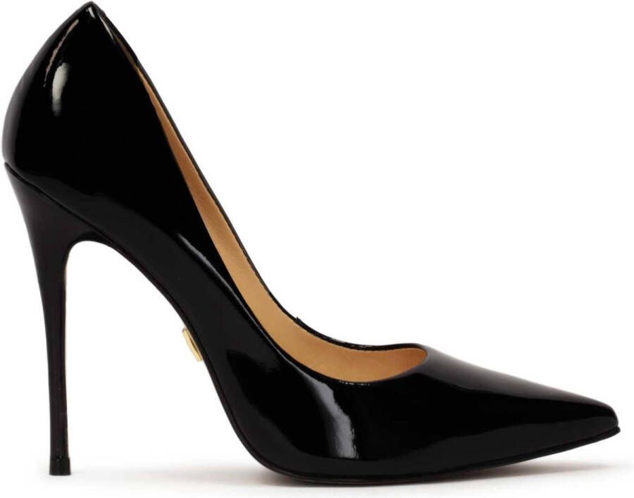 Kazar Black lacquered high-heeled pumps
