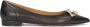 Kazar Zwarte leren platte pumps met lage hak Black Dames - Thumbnail 3