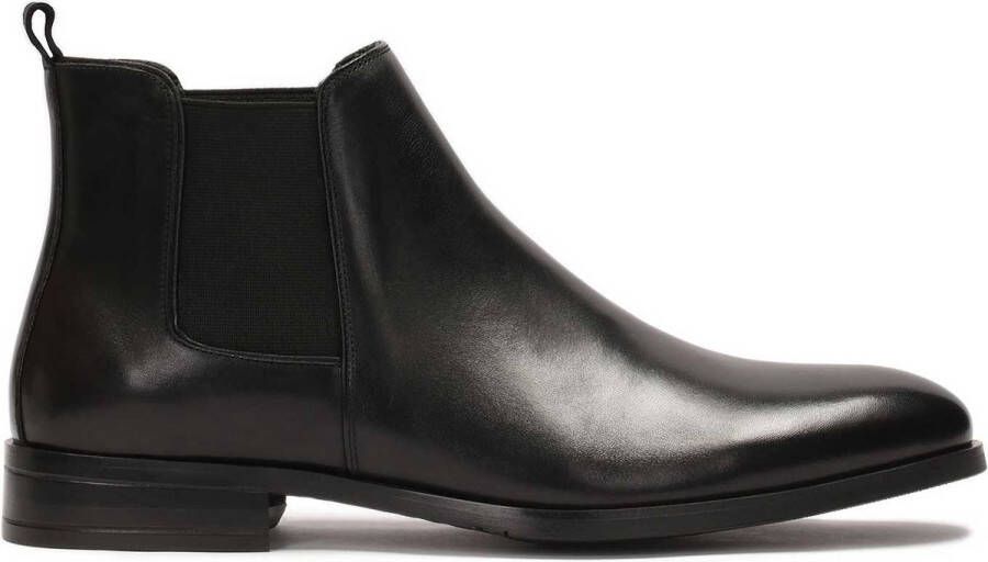 Kazar Zwarte leren heren Chelsea laarzen Black Heren