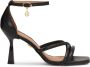 Kazar Zwarte leren sandalen met bedekte hakken.Dit product valt groot uit. - Thumbnail 1