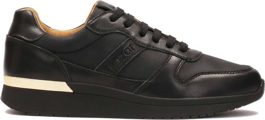 Kazar Black leather sneakers