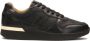 Kazar Black leather sneakers on a white sole - Thumbnail 1