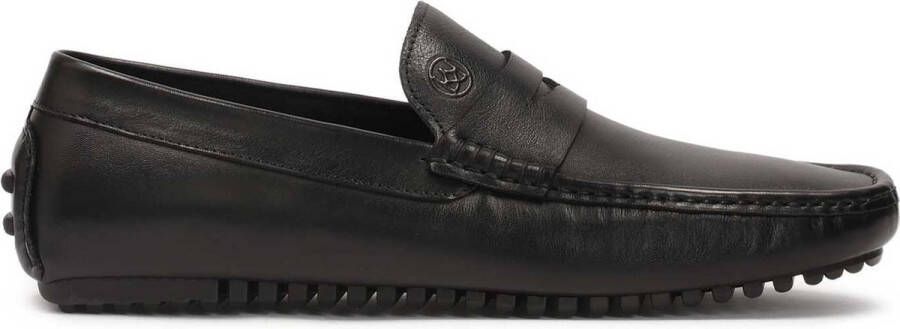 Kazar Zwarte heren mocassins op een comfortabele zool Black Heren