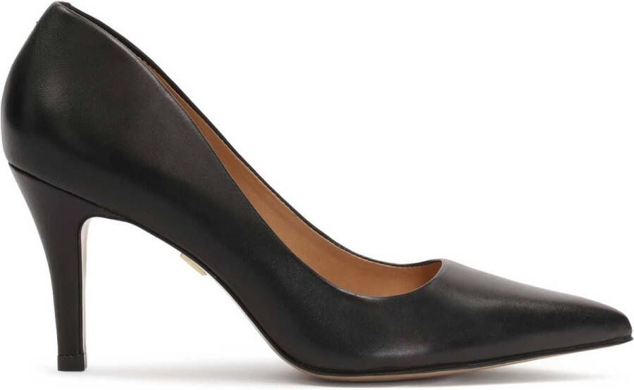 Kazar Zwarte pumps met golvende afgewerkte bovenkant Black Dames
