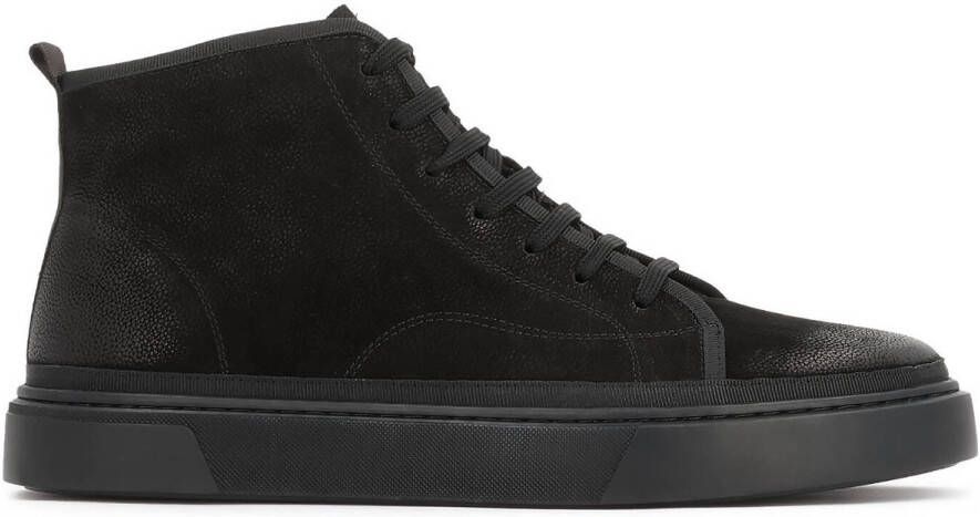 Kazar Zwarte sneakers met enkelhoog bovenwerk