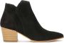 Kazar Black suede boots with a light heel - Thumbnail 1