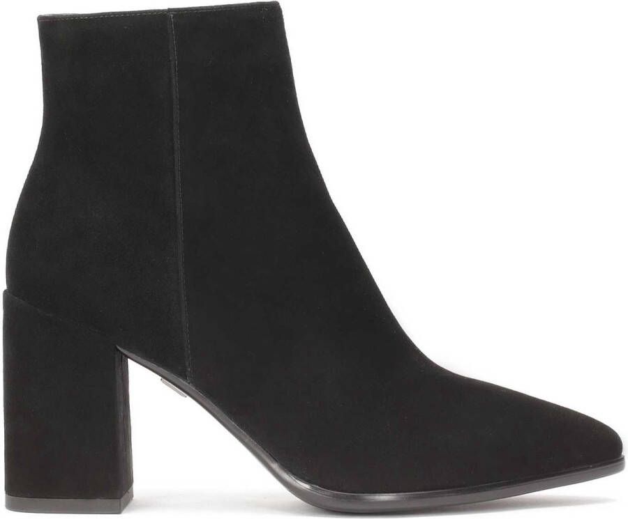 Kazar Black suede pointed-toe boots