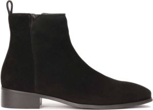 Kazar Black suede zip-up boots