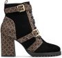 Kazar Dames bruine en zwarte laarzen Black Dames - Thumbnail 1