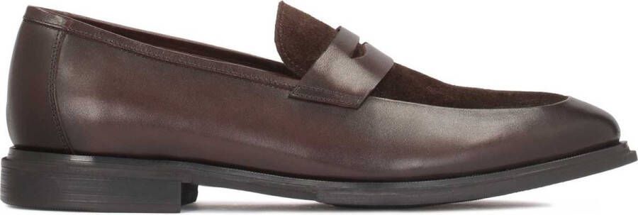 Kazar Bruine heren penny loafers casual schoenen