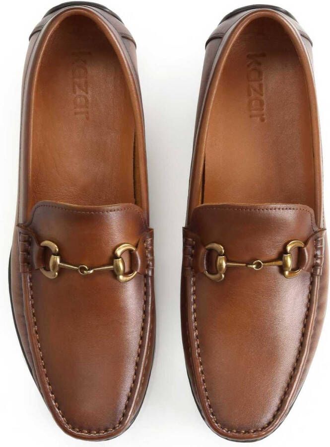 Kazar Bruine mocassins voor heren Brown Heren