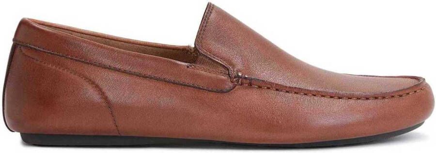 Kazar Bruine slip on mocassins voor heren