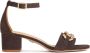 Kazar Bruine suède sandalen versierd met metalen schakels - Thumbnail 1