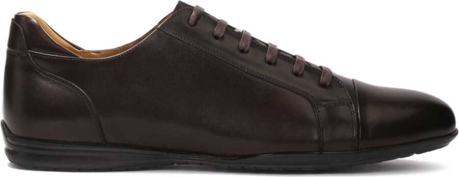 Kazar Casual leather half shoes in brown color