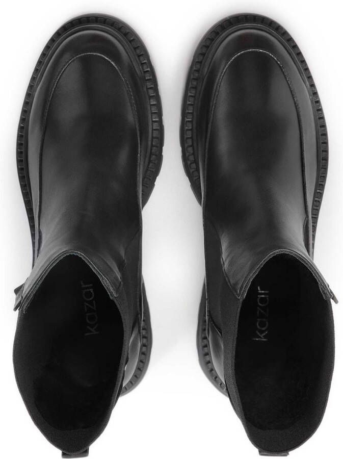 Kazar Chelsea-type lederen laarsjes op een dikke futuristische zool - Foto 2