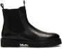 Kazar Classic black men's Chelsea boots on a trefoil sole - Thumbnail 1