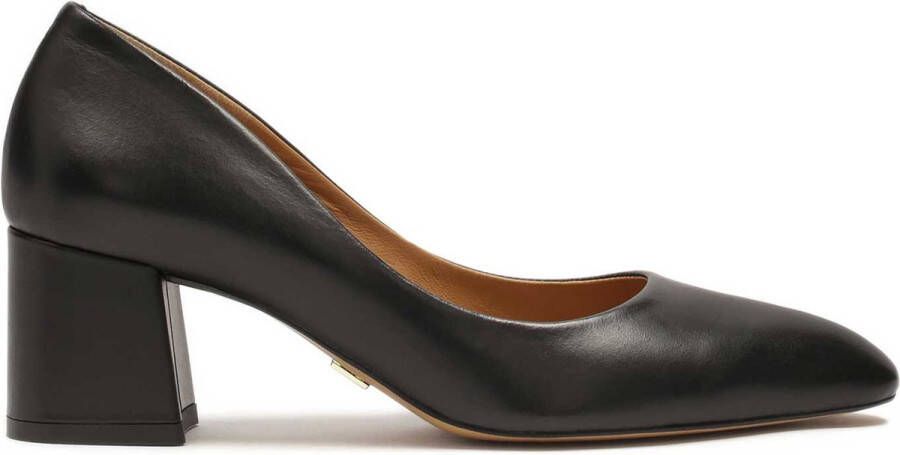Kazar Classic black pumps with a wide heel