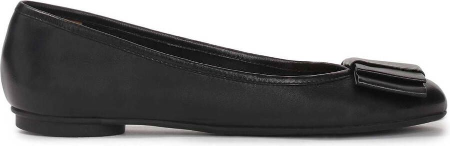 Kazar Classic full grain leather ballerinas decorated with a bow