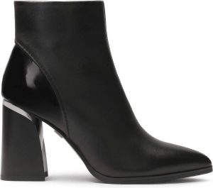 Kazar Classic pointed-toe boots with lacquered elements