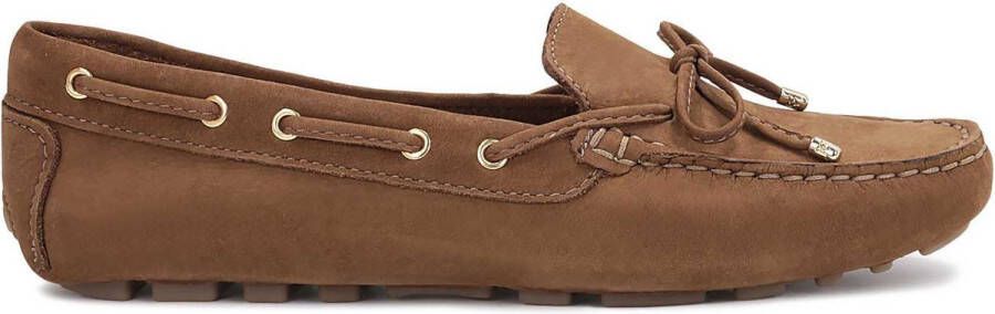 Kazar Comfortabele nubuck slip-on mocassins voor dames