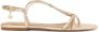 Kazar Comfortabele gouden sandalen met metalen versiering Yellow Dames - Thumbnail 1