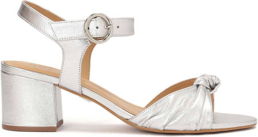 Kazar Comfortable silver sandals with a striking strap