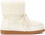 Kazar Roomwitte sneeuwlaarzen op een bruine zool Beige Dames - Thumbnail 1