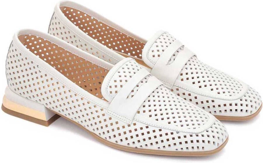 Kazar Dames lichtgewicht opengewerkte schoenen met lage hakken