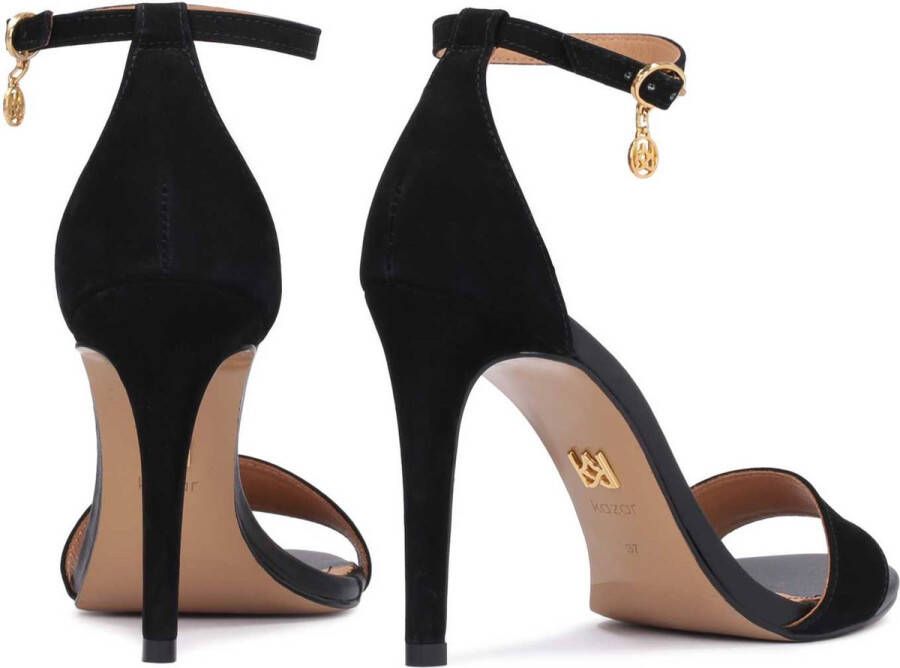 Kazar Dames sandalen in zwart nubuck