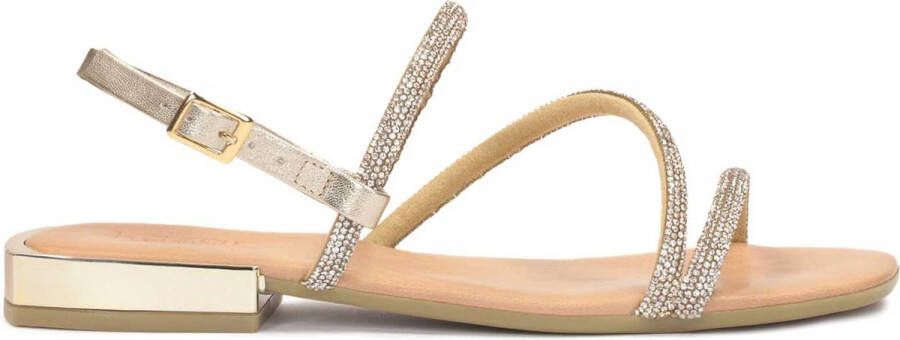 Kazar Elegancko zdobione sandały na metalowym obcasie|80352-ST-13|36