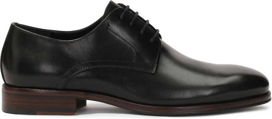 Kazar Elegant black men's half shoes for suit