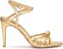Kazar Elegante gouden sandalen met schuine bandjes Yellow Dames - Thumbnail 1