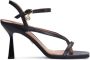 Kazar Elegante zwarte sandalen met effectieve banden Black Dames - Thumbnail 1