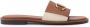 Kazar Platte bruine en beige slippers - Thumbnail 1