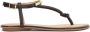 Kazar Platte flip-flop sandalen met metalen versiering Black Dames - Thumbnail 1
