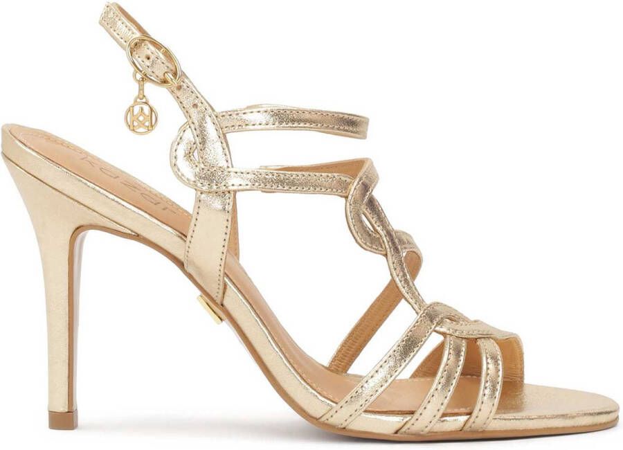 Kazar Gouden sandalen met fijne bandjes Yellow Dames