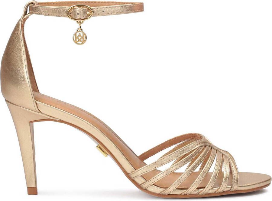 Kazar Gold sandals with full heel