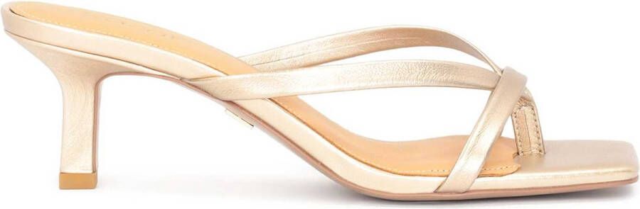 Kazar Golden flip-flops on a low heel - Foto 1