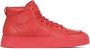 Kazar Rode Leren High-Top Sneakers Red Heren - Thumbnail 1